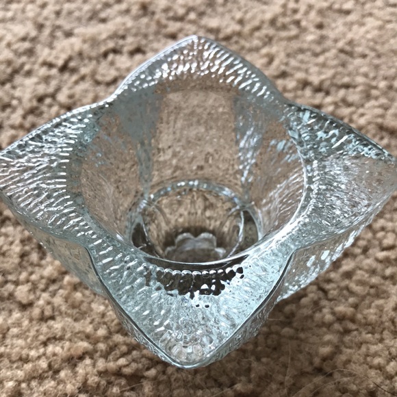 Vintage INDIANA GLASS Set of 2 Crystal Ice Candleholders - Picture 9 of 15